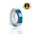 Fita Vinílica Compatível Dymo Rotulador Manual 3DOB15 Azul Lago 6 mm - Imagem 1