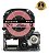 Fita Cetim Compatível Epson KFR12PK Rosa 12mm Preto - Imagem 1