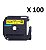 Kit 100 Fitas Compatível Brother M-K631 Amarela 12mm - Imagem 1