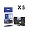 Kit 5 Fitas Compatível Brother Tze-241 Branca 18mm - Imagem 1