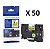 Kit 50 Fitas Compatível Brother Tze-621 Amarela 9mm - Imagem 1