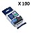 Kit 100 Fitas Compatível Brother Tze-751 Verde 24mm - Imagem 1