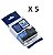 Kit 5 Fitas Compatível Brother Tze-551 Azul Letra Preta 24mm - Imagem 1