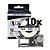 Kit 10 Fitas Compatível Epson LC5WBN Branca Letra Preta 18mm - Imagem 1
