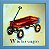 Gravura Infantil W Is For Wagon 30 x 30 cm - Imagem 2