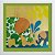 Gravura Infantil Elefantes 30 x 30 cm - Imagem 2