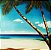 Gravura Coleção Praia à Beira-mar II  50 x 50 cm - Imagem 1