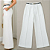 Calça Pantalona Branca Feminina de Alfaiataria Cintura Alta com Cinto - Imagem 3