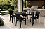 Conjunto Mesa 120x80 com 4 Cadeiras em Alumínio e Fibra Sintética Summer - Imagem 1