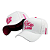 Bone Pokas Ideia White/Pink Furado a laser - Imagem 1