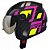 Capacete Mirage Echo Preto Com Rosa Peels - Imagem 4