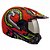 Capacete 3 Sport Stones Laranja Fosco Com Verde Bieffe - Imagem 1