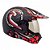 Capacete Bieffe 3 Sport Stones Preto Chumbo Brilhante Com Vermelho Exclusivo - Imagem 5