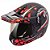 Capacete Bieffe 3 Sport Stones Preto Chumbo Fosco Com Vermelho - Imagem 2