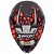 Capacete Bieffe 3 Sport Stones Preto Chumbo Fosco Com Vermelho - Imagem 7