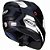 Capacete Peels Icon Dash Preto Chumbo Fosco com Branco - Imagem 4