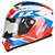 Capacete Bieffe B12 Bitwelve Branco com Vermelho - Imagem 1