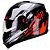 Capacete Bieffe B-40 Crown Preto com Vermelho - Imagem 4