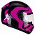 Capacete Peels Spike News Ghost Preto Com Rosa - Imagem 2