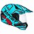 Capacete Bieffe 3 Sport Drax Verde Agua Fosco Vermelho - Imagem 1