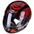 Capacete Peels Spike 3d Preto Com Vermelho - Imagem 2