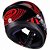 Capacete Peels Spike 3d Preto Com Vermelho - Imagem 5