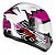 Capacete Peels Spike Maze Branco Com Rosa - Imagem 2