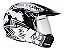 Capacete Moto Bieffe 3 Sport Big Push Branco Preto - Imagem 3