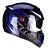 Capacete Peels Icon Fast Azul Metal com Branco - Imagem 1