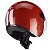Capacete Aberto Para Moto Peels Click Stripes Vermelho Perolado - Imagem 5