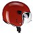 Capacete Aberto Para Moto Peels Click Stripes Vermelho Perolado - Imagem 1