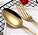 Jogo talher 24pc De Aço Inox Positano Dourado Gold – Lyor - Imagem 2