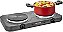 Fogão cooktop elétrica Lenoxx Grand Pratic 2 Bocas PFE353 Cinza127V - Imagem 1