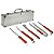 Kit Churrasco  6 Peças em Cabo de Madeira com Maleta  - Fixxar - Imagem 2