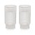 Conjunto 2 Copos Alto De Cristal E Borda Dourada Lines 370ml - Imagem 1