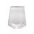 Conjunto 2 Copos De Cristal Martelado Com Borda Dourada Taj 550ml - Imagem 2