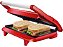 Grill & Sanduicheira 2 Em 1 Panini 850w Vermelho Chef Lenoxx 127V - Imagem 3