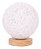 Luminária Lunar Rattan Led Base Madeira - Imagem 1