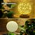 Luminária Lunar Rattan Led Base Madeira - Imagem 5