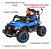 Mini Carro Elétrico 2 Lugares Super Cross Infantil 12v Azul Com Controle Remoto - Imagem 3