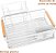 Escorredor De Loucas Em Metal Duplo Bremen 44x31x24cm - Imagem 2