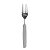 Kit 6 Garfos De Mesa De Inox Com Cabo De Plástico Palmas Cinza - Imagem 2
