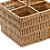 Porta Talher Quadrado Vertical Claro Rattan - Imagem 3