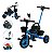 Triciclo Infantil 2 Em 1 Com Empurrador E Pedal 3 Rodas Azul Com Cestinho Importway Bw311 - Imagem 5