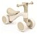 Carrinho De Equilíbrio Andador Infantil Baby Bege Zippy Toys - Imagem 1