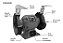 Moto Esmeril De Bancada 6" 360w Monofásico Bivolt Famastil - Imagem 5