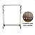 Arara Closet Cabideiro Com 1 Prateleira De Aço 110cm X150cm Expositor De Roupas De Chao Com Ganchos - Imagem 3