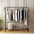 Arara Closet Cabideiro Com 1 Prateleira De Aço 110cm X150cm Expositor De Roupas De Chao Com Ganchos - Imagem 4