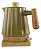 Chaleira Elétrica De Porcelana Elegance 1,2l, Detalhes Em Madeira, Verde, 127v - Imagem 5