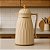 Garrafa Térmica Khadija 1l Off White Com Dourado Conservação De Temperatura E Design Sofisticado - Imagem 2